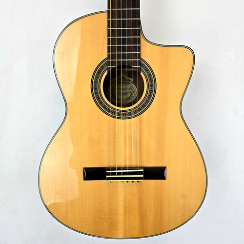 Used Washburn C104SCE CLASSICAL Laminate Top Acoustic Guitar Natural 41124-S000204510