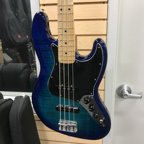 Used Fender PLAYER JAZZ BASS PLUS TOP J Type Bass Guitar Blue 4-String 41125-S000039206