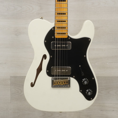 Used Squier Classic Vibe 70s Telecaster Thinline Electric Guitar White 40015-S000327743