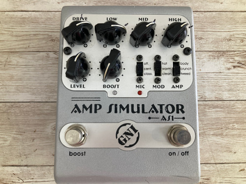 Used GNI Music ASI AMP SIM Guitar PreAmp Pedal 41112-S000097243