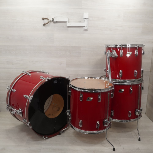 Used Ludwig 4pc Rocker Drum Shell Kit Red 40015-S000327772