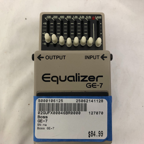 Used Boss GE-7 EQ Pedal 41128-S000106125