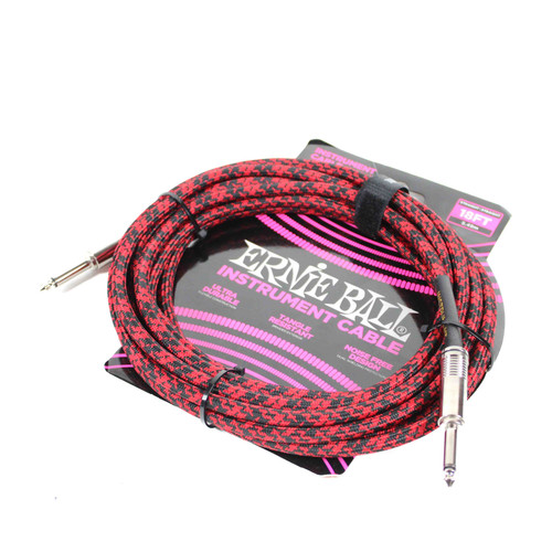 Used Ernie Ball P06396 INSTRUMENT CABLE BAIDED S/S 18FT Instrument Cable