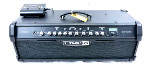 Used Line 6 SPIDER IV HD150 W/FTSW Solid State Guitar Head 41124-S000204533