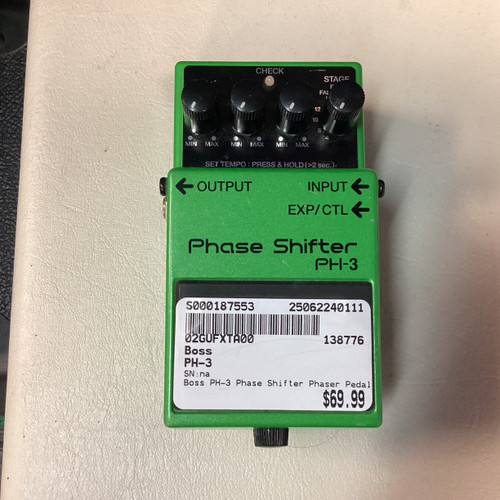 Used Boss PH-3 Phaser Pedal 40111-S000187553