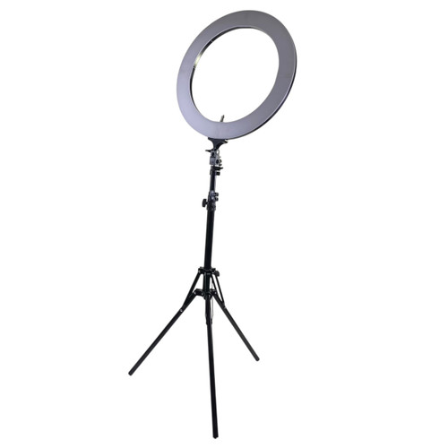 Used SUNPAK LED LIGHT RING WITH BAG AND STAND 40090-S000079496