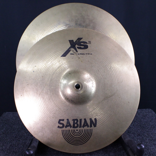 Vist Large View of Product Image Which is Used Sabian 14 XS20 MEDIUM HI HATS Hi Hat Cymbals 14" 40123-S000130428