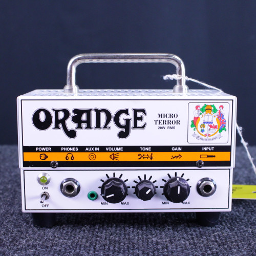 Vist Large View of Product Image Which is Used Orange MICRO TERROR HEAD W/PWR Solid State Guitar Head 40123-S000130430