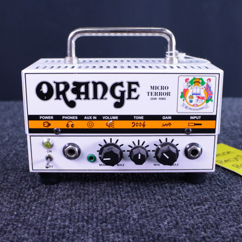 Vist Large View of Product Image Which is Used Orange MICRO TERROR HEAD W/PWR Solid State Guitar Head 40123-S000130429