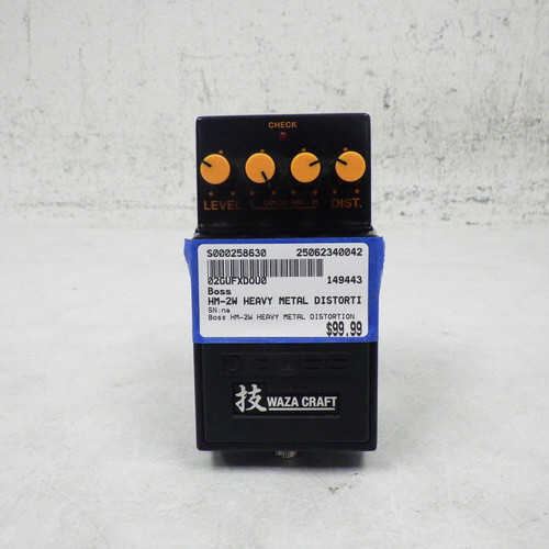 Used Boss HM-2W Heavy Metal Distortion Pedal 40042-S000258630