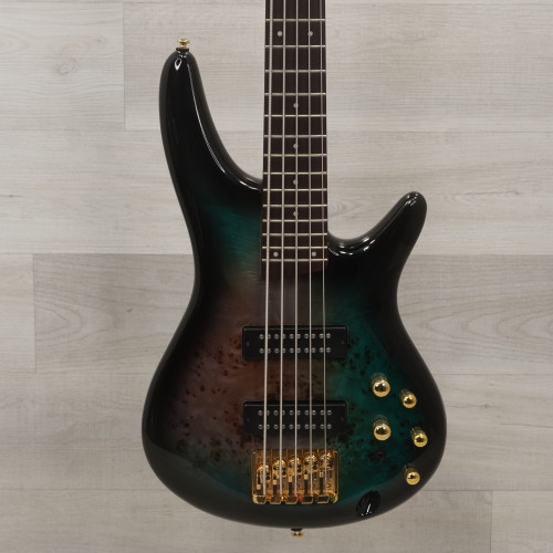 Used Ibanez SR405EPBDX Bass Guitar Green 40015-S000327832