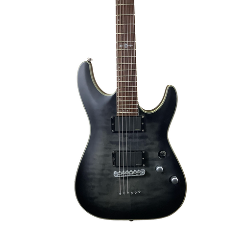 Used Schecter C-1 PLATINUM Electric Guitar Silver/Gray 6-String 40083-S000152512
