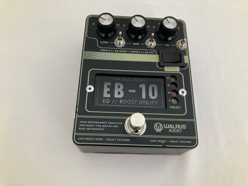 Used Walrus Audio EB-10 PREAMP/EQ/BOOST Pedal 41112-S000097284