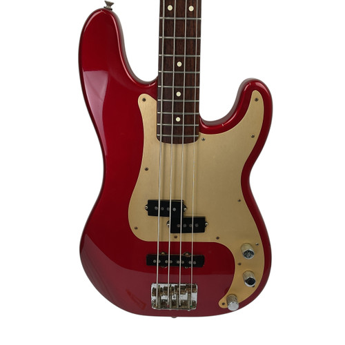 Used Fender DELUXE PRECISION BASS SPECIAL P Type Bass Guitar Red 4-String 41120-S000033958