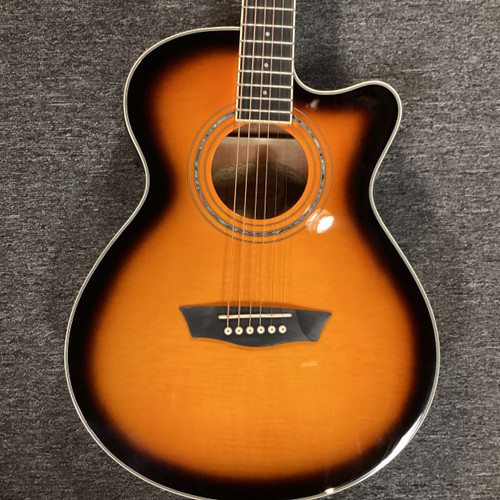 Used Washburn EA15ATB Laminate Top Acoustic Guitar Sunburst 40111-S000187617