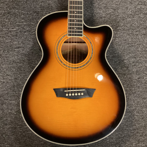 Used Washburn EA15ATB Laminate Top Acoustic Guitar Sunburst 40111-S000187619