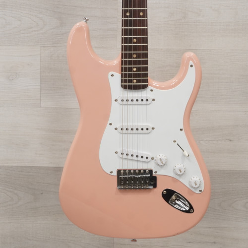 Used Squier Bullet Strat Electric Guitar Pink 40015-S000327888