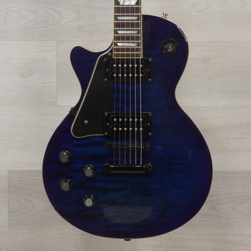 Used Agile 2800 Left Handed Electric Guitar Blue 40015-S000327890