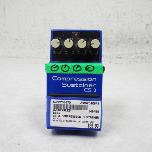 Used Boss CS-3 Compression Sustainer Pedal 40042-S000258670