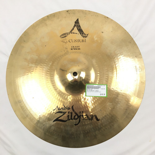 Used Zildjian 16 A CUSTOM CRASH Crash Cymbal 16" 41124-S000204603