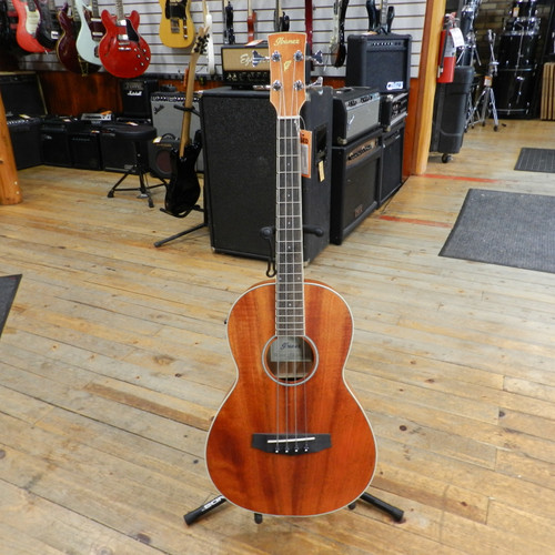 Used Ibanez PNB14E-OPN Acoustic Bass Guitar Wood 4-String 40105-S000076139