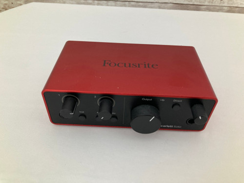 Used Focusrite SCARLETT SOLO INTERFACE Computer Interface 41112-S000097311