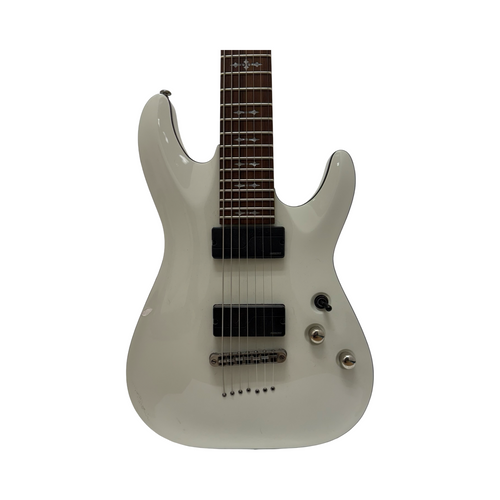 Used Schecter DEMON 7 Electric Guitar White 7-String 41126-S000090237