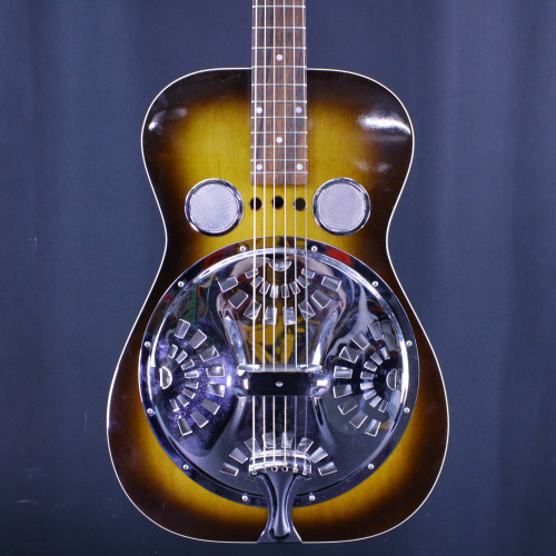 Vist Large View of Product Image Which is Used Dobro D4 RESONATOR 1995 W/CASE Vintage Solid Top Acoustic Guitar Tobacco Sunburst 40123-S000130539