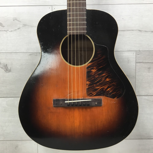 Used Kalamazoo KG-11 CA. Ladder Braced 14 7/8 LWR Bout Vintage Solid Top Acoustic Guitar Sunburst 40051-S000115237
