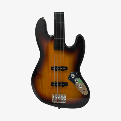 Used Squier CLASSIC FRETLESS Bass Guitar Sunburst 4-String 41126-S000090238