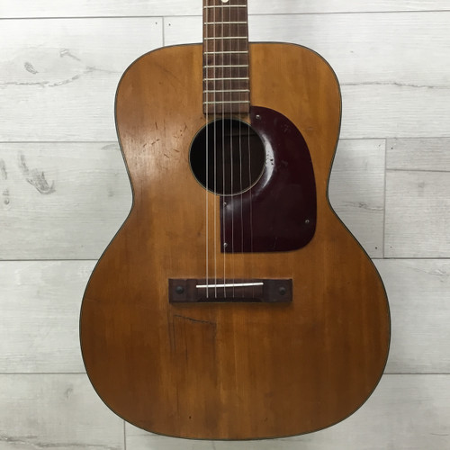 Used Airline 5690 Flattop Acoustic Repaired Top Acoustic Guitar Natural 40051-S000115244