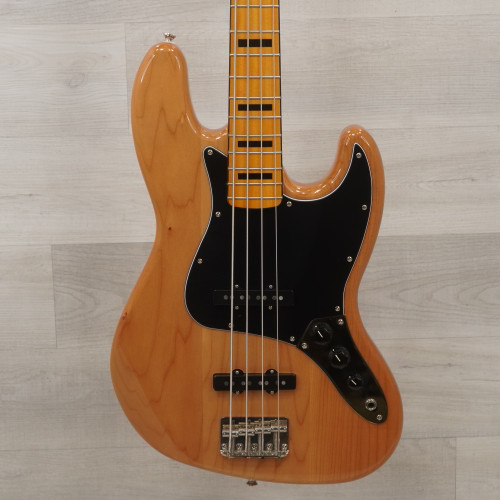 Used Squier Classic Vibe 70s Jazz Bass Guitar Natural 40015-S000327988