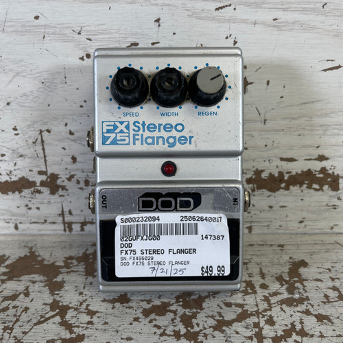 Used - DOD FX75 STEREO FLANGER Pedal 40087-S000232094