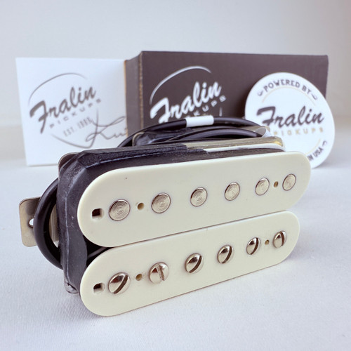New Lindy Fralin Pure PAF Bone White Humbucker Pickup Set 41121-LIN-PUREPAF
