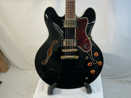 Vist Large View of Product Image Which is Used Epiphone SHERATON-II EB Double Cut Electric Guitar Black 6-String 40012-S000303140