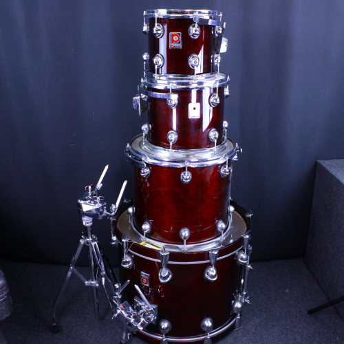 Vist Large View of Product Image Which is Used Premier 4 PC GENISTA W/MOUNTS Drum Shell Kit Red 40123-S000130561