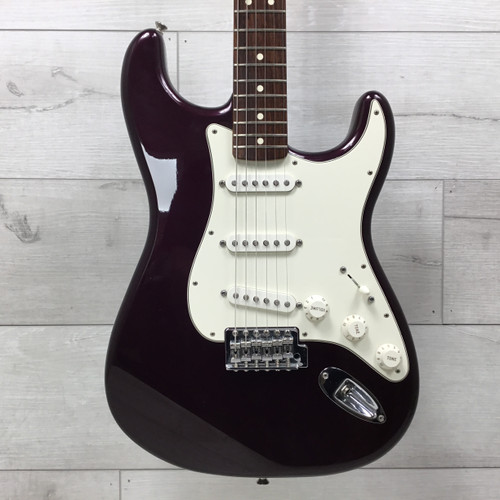Used Fender Standard Stratocaster MIM Midnight Purple Electric Guitar 40051-S000115278