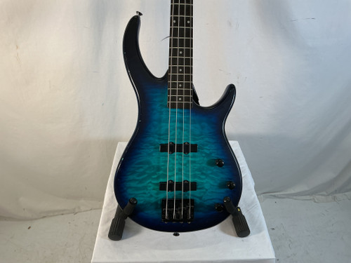 Used Peavey MILLENIUM J Type Bass Guitar Blue 4-String 40012-S000303241