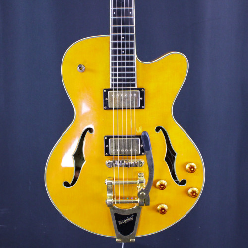 Vist Large View of Product Image Which is Used Eastman T165 W/BIGSBY Semi-Hollow Electric Guitar Natural 6-String 40123-S000130595