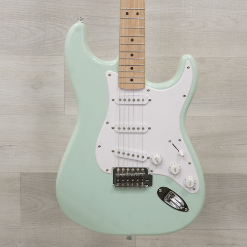 Used Squier Sonic Stratocaster Electric Guitar Green 40015-S000328062