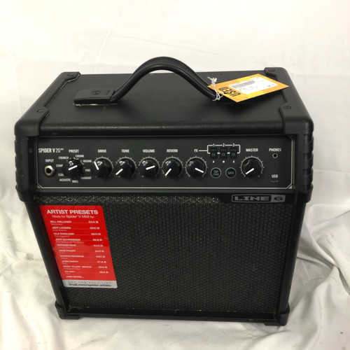 Used Line 6 SPIDER V 20 1 x 8 Solid State Amplifier 1 x 8 41128-S000106301