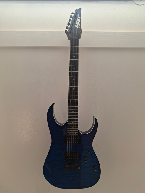 Vist Large View of Product Image Which is Used Ibanez GIO BLUE FLAMED TOP Electric Guitar Blue 6-String