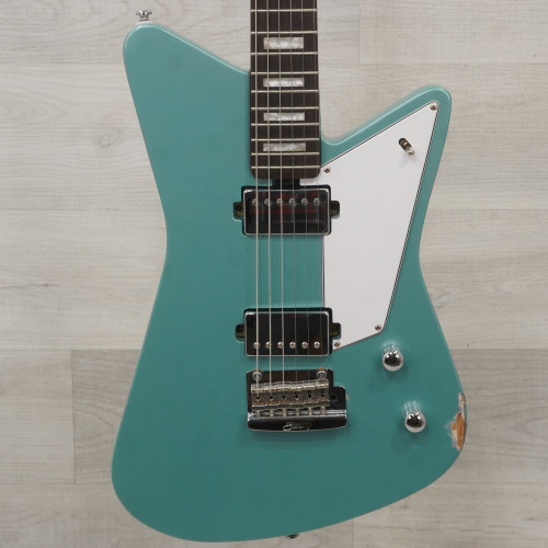 Used Sterling By Ernie Ball Mariposa Electric Guitar Dorado Green 40015-S000328072