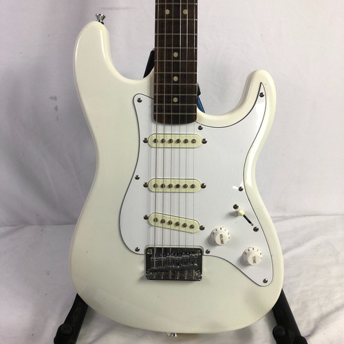 Vist Large View of Product Image Which is Used MINI STRAT SYLE S Type Electric Guitar White 6-String