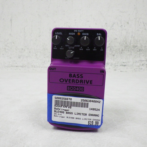 Used Behringer BLE400 Bass Limiter Enhancer Pedal 40042-S000258870