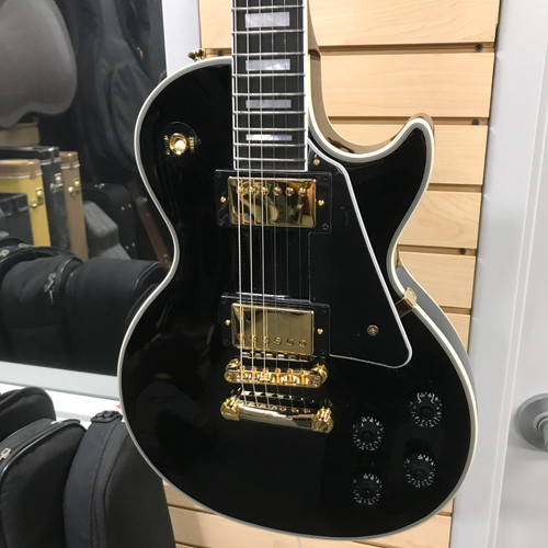 Used Epiphone LES PAUL CUSTOM EBONY LP Type Electric Guitar Black 6-String 41125-S000039351