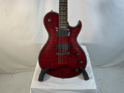 Used Schecter DIAMOND SERIES HELLRAISER SOLO Double Cut Electric Guitar Red 6-String 40012-S000303308