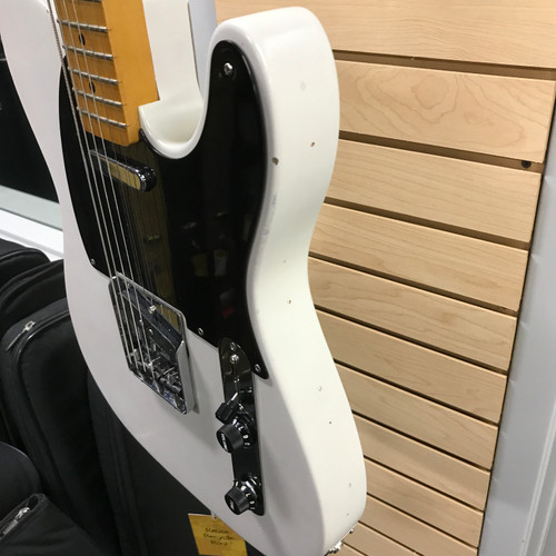 Used Fender BARITONE PARTSCASTER T Type Electric Guitar White 6-String 41125-S000039356