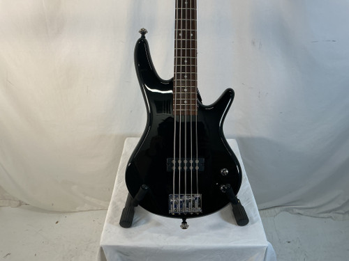 Used Ibanez SOUNDGEAR GIO 5 STRING Modern Metal Bass Guitar Black 5-String 40012-S000303326