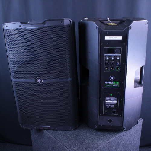 Vist Large View of Product Image Which is Used Mackie SRM215 POWERED PAIR Powered Full Range Speaker Cabinet 40123-S000130676